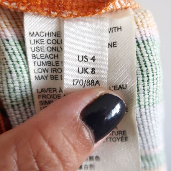 Free People Colorful Striped Pants - Size 4 - Picture 8 of 10